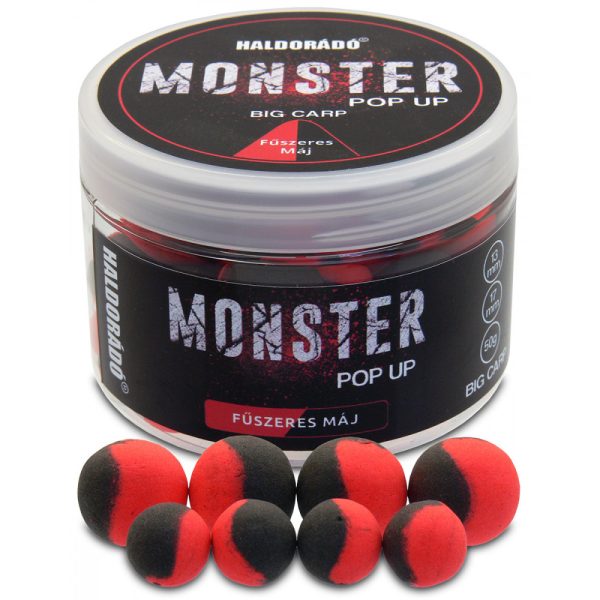 Haldorádó Monster Pop Up Big Carp Korenená Pečeň 50gr 13-17mm