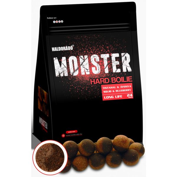 Haldorádó Monster Hard Boilie Sépie-Čučoriedka 700gr 24mm Boilie