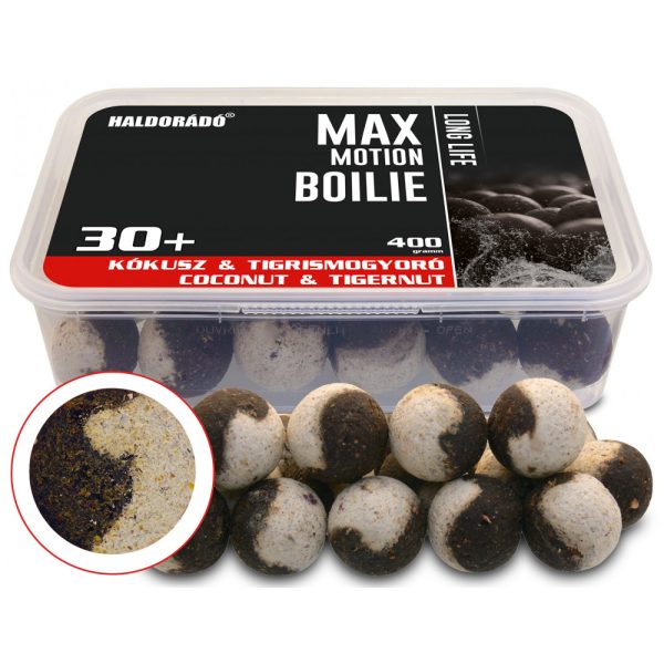 Haldorádó Max Motion Boilie Long Life Kokos-Tigrí orech 400gr 30mm Boilie