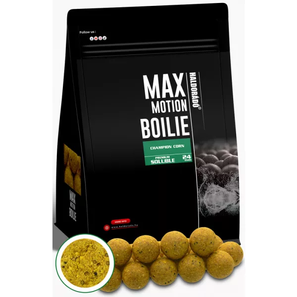 Haldorádó Max Motion Boilie Premium Soluble Champion Kukurica 800gr 24mm Boilie