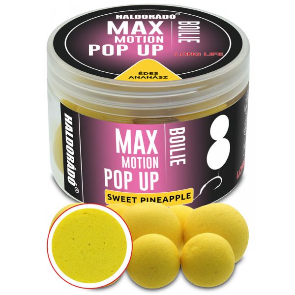Haldorádó Max Motion Boilie Pop Up Sladký Ananás 50gr 16-20mm Boilie