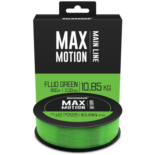 Haldorádó Max Motion 0,30mm 800m Monofil hlavný vlasec - Fluo Zelená