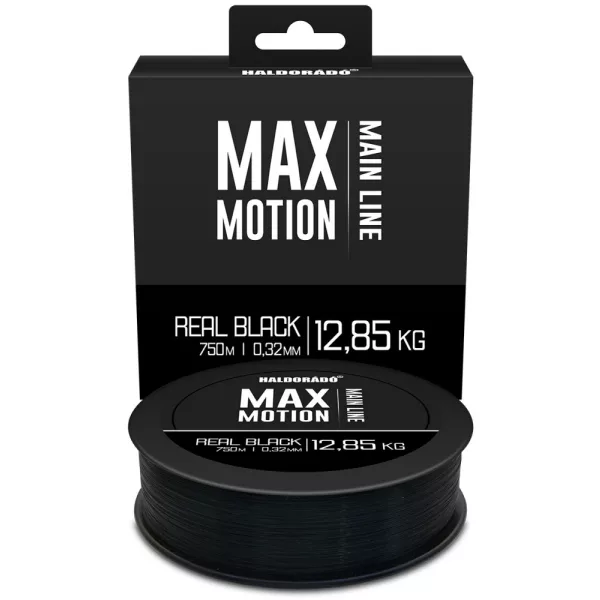 Haldorádó Max Motion 0,32mm 750m Monofil hlavný vlasec - Real Black/čierna
