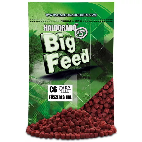 Haldorádó Big Feed C6 Pelet Korenistá Ryba 700gr 6mm Kŕmny pelet