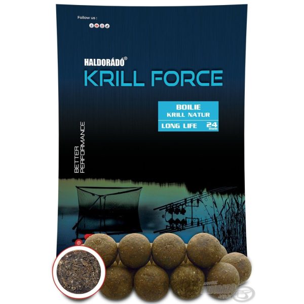 Haldorádó Krill Force Boilie Long Life 24mm Krill Natur Krmná Boilie 700gr