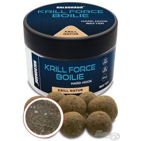   Haldorádó Krill Force Boilie Hard Hook Wafter 24, 30 mm Krill Natur Nástrahové Boilies 100gr