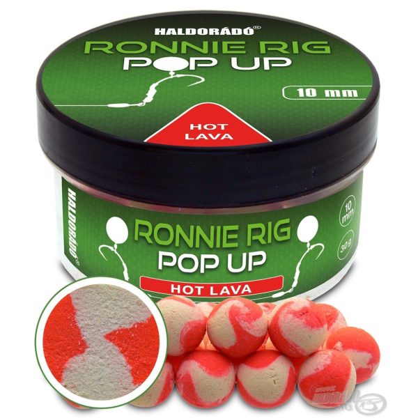 Haldorádó Ronnie Rig Pop Up Hot Lava 10 mm Nástrahové Bojli 30gr