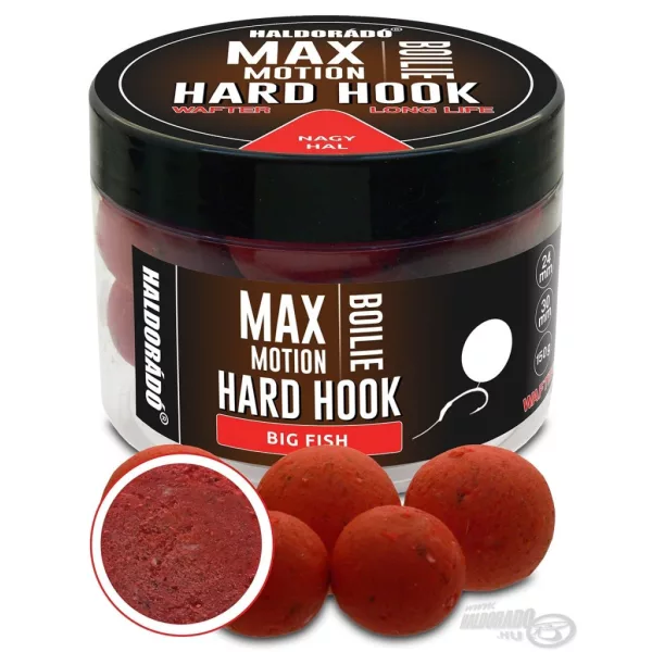 Haldorádó Max Motion Boilie Hard Hook Wafter 24, 30mm Nagy Hal Csalizó Bojli 150gr