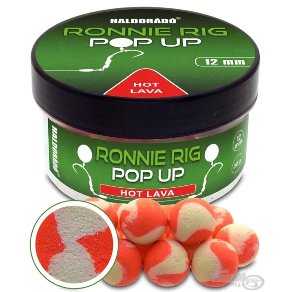 Haldorádó Ronnie Rig Pop Up Hot Lava 12mm Nástrahové Boilie 30gr