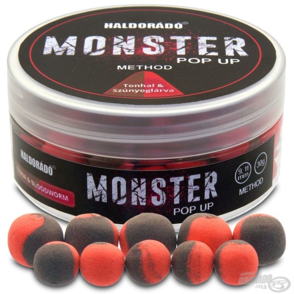 Haldorádó Monster Pop Up Method Tuniak & Komárie larvy 9-11mm Pop Up 30gr