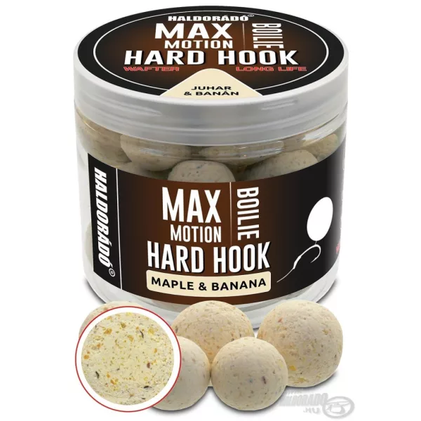 Haldorádó Max Motion Boilie Hard Hook Wafter 16, 20mm Javor & Banán Nástrahové Boilie 100gr