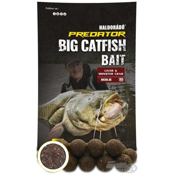 Haldorádó Catfish Bait Boilie 30+ Liver-Monster Crab Sumcové Boilie 1kg