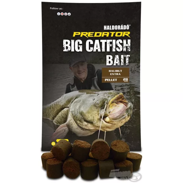 Haldorádó Peleta na nástrahu pre sumce 28mm Halibut Extra Sumčiarska peleta 1kg