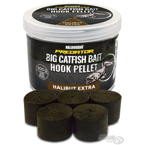 Haldorádó Catfish Bait Hook Pellet 28mm Halibut Extra Vŕtaná háčiková peleta 300gr