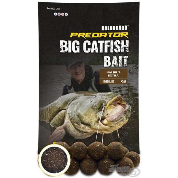 Haldorádó Catfish Bait Boilie 24+ Halibut Extra Bojli na lov sumcov 1kg
