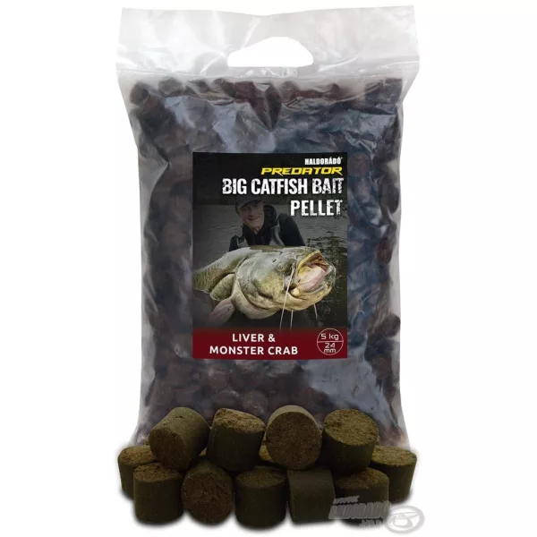 Haldorádó Catfish Bait Pellet 24mm Liver-Monster Crab Sumcová Peleta 5kg
