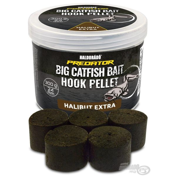 Haldorádó Catfish Bait Hook Pellet 24mm Halibut Extra Vŕtaná háčiková peleta 300gr