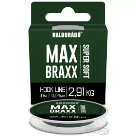  Haldorádó Max Braxx Super Soft Hook Line 0,04mm 10m Pletený Náväzcový vlasec