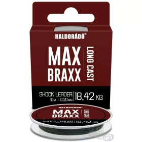   Haldorádó Max Braxx Long Cast Shock Leader 0,20mm 10m Pletený Šokový Náväzec