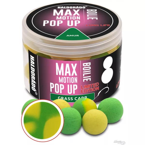 Haldorádó Max Motion Boilie Pop Up 16mm Limited Edition Amur Návnadové Boilies 50gr