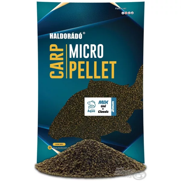 Haldor&aacute;d&oacute; Carp Micro Pellet - Aqua Garant Classic + Uni Pellet Mix 2mm 700gr