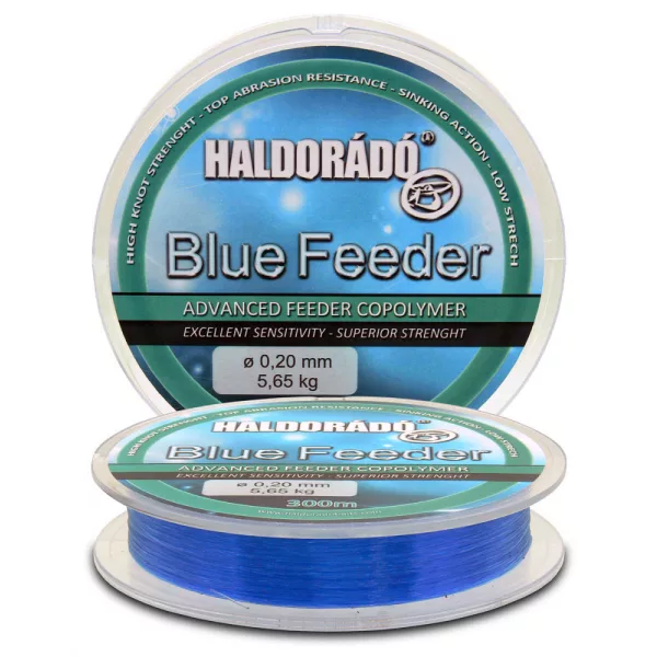 Haldorádó Blue Feeder 0,25mm 300m Monofilný hlavný vlasec - modrý