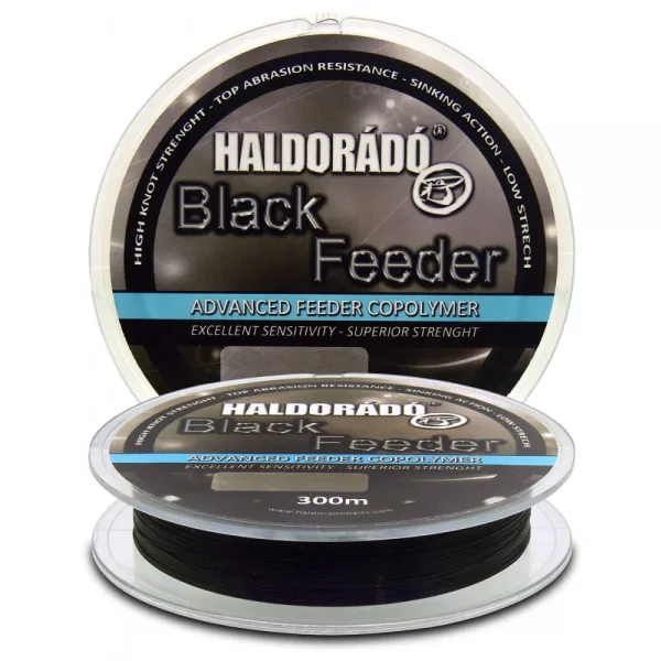 Haldorádó Black Feeder 0,30mm 300m Monofilný hlavný vlasec - čierny