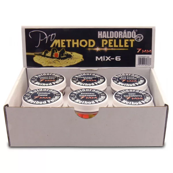 Haldorádó Pro Method Peleta 7mm - -MIX-6 / 6 príchutí v jednej krabičke