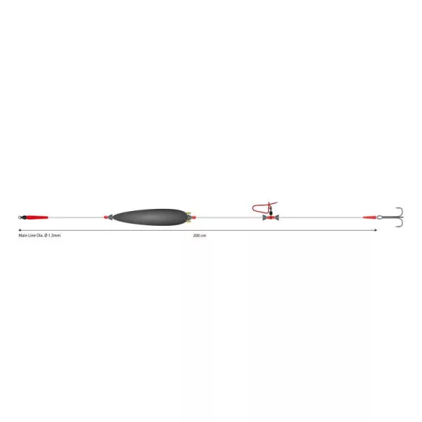 Mikado Catfish 200cm 2/0 Monofilový náväzec