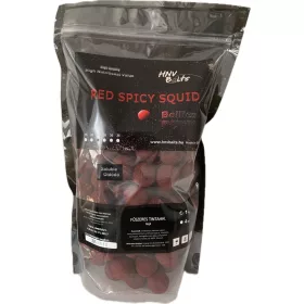 HNV Baits Red Spicy Squid Rozpustné Boilies 24mm 1kg