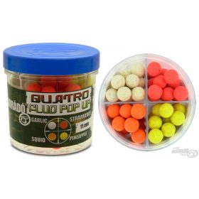   Haldorádó Quatro Fluo Pop Up Boilies 11 mm / 4 príchute v jednom balení