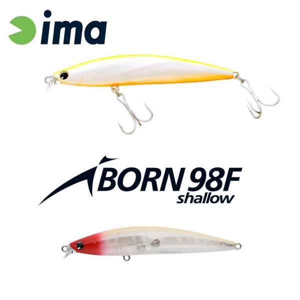 Ima iBorn 98F Shallow 9,8cm 13gr 017 Classical Red Head Wobbler