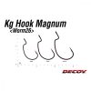 Decoy Worm26 Kg Hook Magnum 6/0 Ns Čierny Offsetový háčik s protihrotom a očkom 4ks