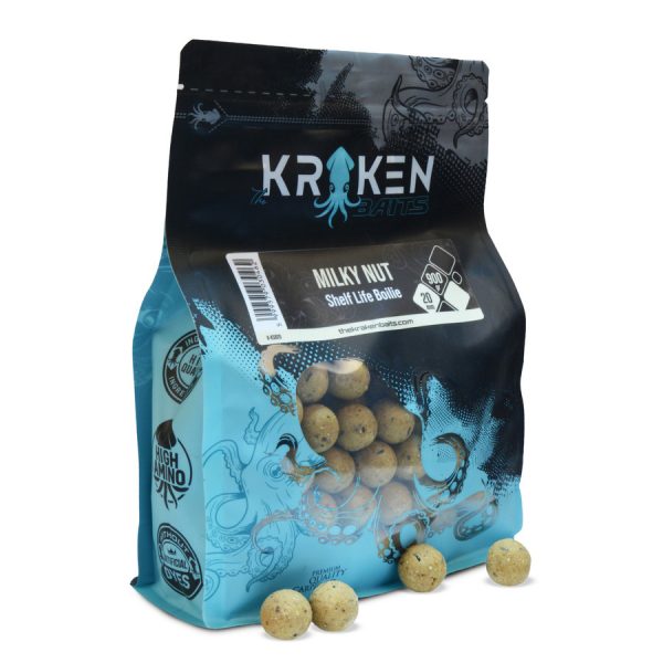 The Kraken Baits Milky Nut Shelf Life Kókusz-Tej 16mm Bojli 900gr