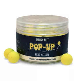   The Kraken Baits Milky Nut Fluo Yellow 15mm Kókusz-Tej Pop Up 50gr