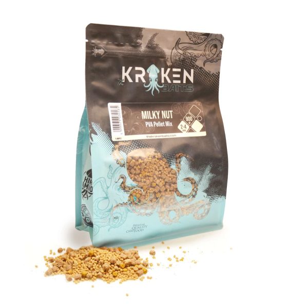 The Kraken Baits Milky Nut Kókusz-Tej PVA Pellet Mix 900gr