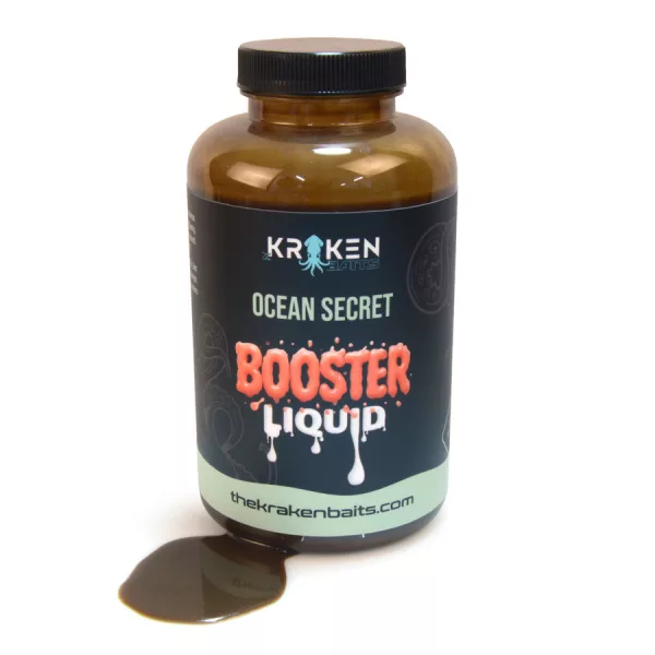 The Kraken Baits Ocean Secret Hal-Kagyló Booster Folyékony Aroma 500ml