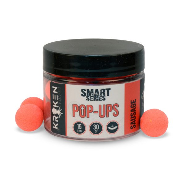 The Kraken Baits Smart Series Fluo Red Sausage 15mm Pop Up 30gr