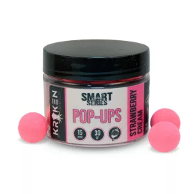   The Kraken Baits Smart Series Fluo Pink Strawberry Cream 18mm Pop Up 30gr