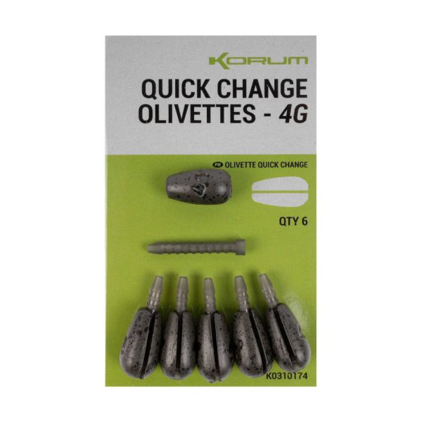 Korum Quick Change Olivettes Rýchlovýmenné závažie na plavák 5gr