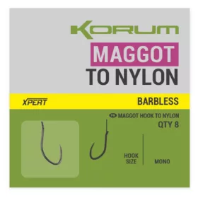   Korum Xpert Maggot Hooks Monofilový predviazaný háčik bez protihrotu 16