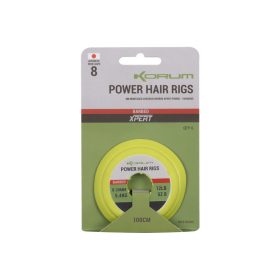   Korum Power Hair Rigs 10 BD Očkovaný, Ostnatý Predviazaný Hák 6ks