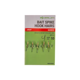   Korum Bait Spike Hook Hairs Barbed 10 Očkovaný, Ostnatý Háčik s Nástrahovým Hrotom 5ks