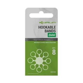 Korum Smokescreen Hookable Bands 8mm Krúžok na pelety 8ks