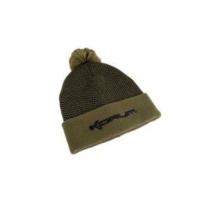Korum Thermal Beanie Hat Čierno-Olivová Zimná Čiapka