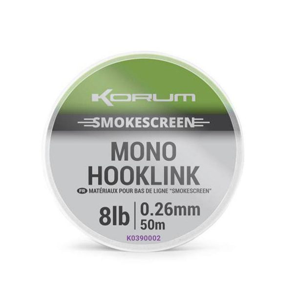Korum Smokescreen Mono Hooklink 0,30mm Monofil Nadväzcová šnúra 50m