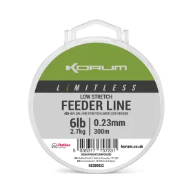 Korum Limitless Feeder Line Monofilný vlasec 0,23mm 300m