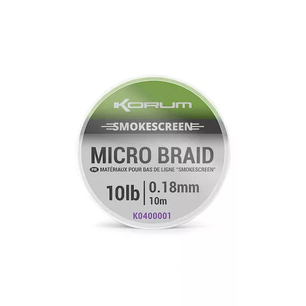 Korum Smokescreen Micro Braid 10lb Nadväzcový vlasec