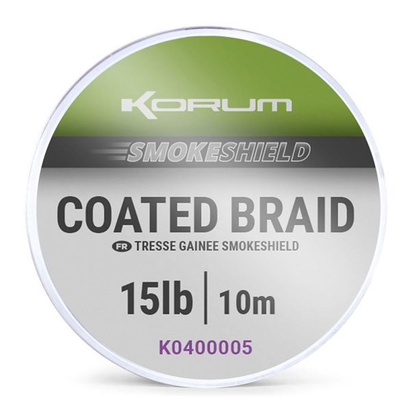 Korum Smokeshield Coated Braid 15lb Pletená nadväzcová šnúra 10m