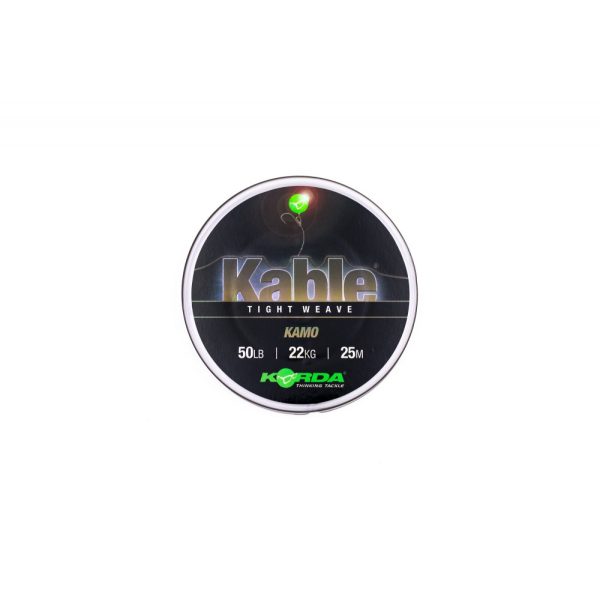 Korda Kable Tight Weave Kamo 25m 22kg Šokový vlasec